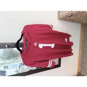 Adidas Wisconsin Red Football Jersey Size XL